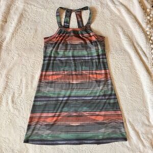 Prana Cantine Stretch Dress Geometric Multi Active Outdoor Med  Women's Gorpcore